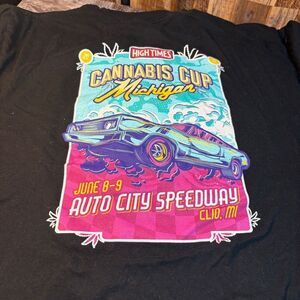 Black Cannabis Cup Michigan T-Shirt